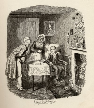 Oliver ateşten iyileşiyor, Charles Dickens (1812-70) tarafından yazılan 
