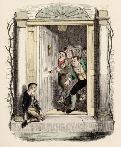 Oliver yaraları ve bitkinlikleri yardım ister - Oliver Twist Bayan Maylies