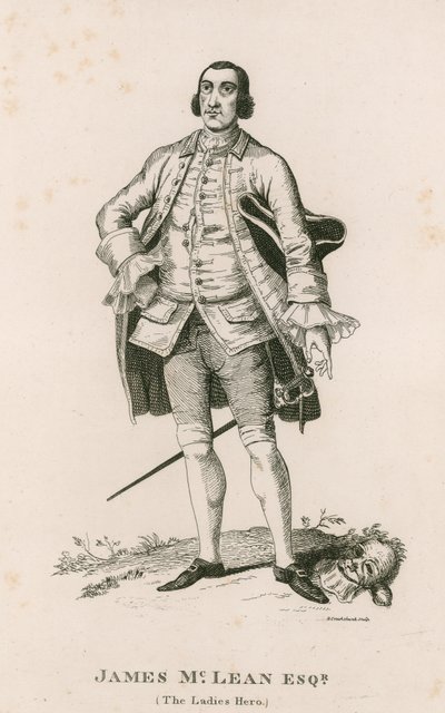 ಜೇಮ್ಸ್ ಮೆಕ್ಲೀನ್ (ಲೇಡೀಸ್ ಹೀರೋ) ಟರ್ಕಿಯ ಭಾವಚಿತ್ರ by George Cruikshank