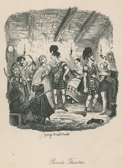 Özel tiyatrolar by George Cruikshank
