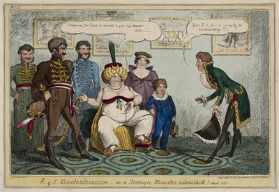Kraliyet Küçümseme veya, Bir Dışişleri Bakanı Şaşırmış! - Nisan 1817 -, 15 Eylül by George Cruikshank
