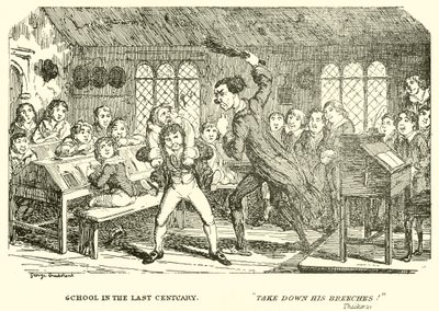 School in the last century  by George Cruikshank
