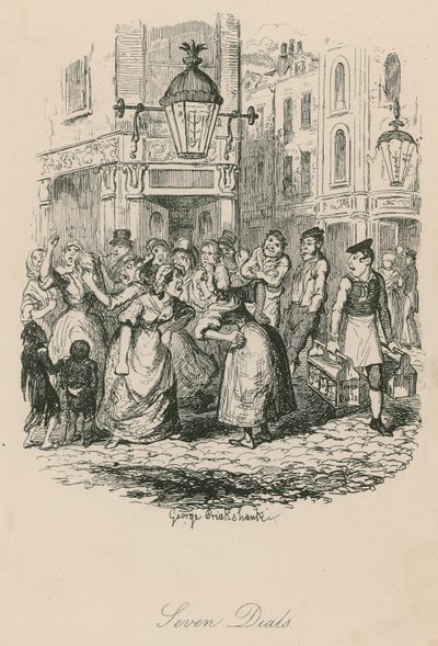 Yedi Kadran, Londra by George Cruikshank