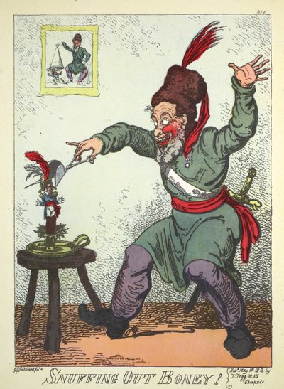 Boney'i koklamak, bar. Thomas Tegg tarafından by George Cruikshank