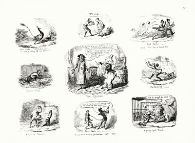 Kuyruklar (gravür) by George Cruikshank