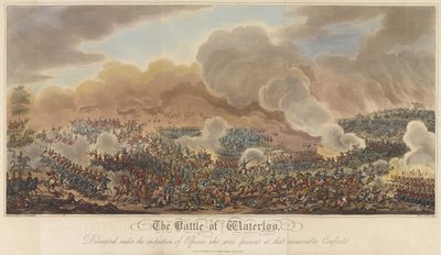 Waterloo Savaşı, 'Waterloo Savaşı'nın Tarihsel Bir Hesabından', 1817 (renkli aquatint) by George Cruikshank
