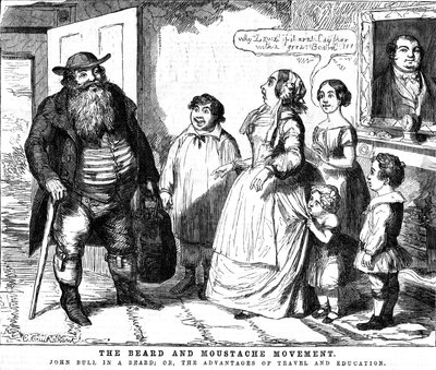 Sakal ve Bıyık Hareketi, 1854 by George Cruikshank