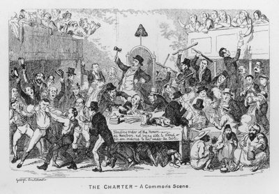 Şart, Bir Commons Sahnesi (gravür) by George Cruikshank