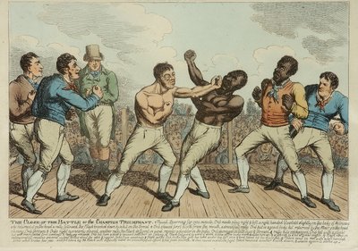 Savaş Muzafferinin Kapanışı (renkli gravür) by George Cruikshank