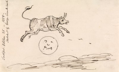 İnek Ayın Üzerinden Atlar by George Cruikshank