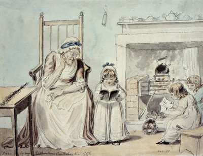 Dame Okulu (wc) by George Cruikshank