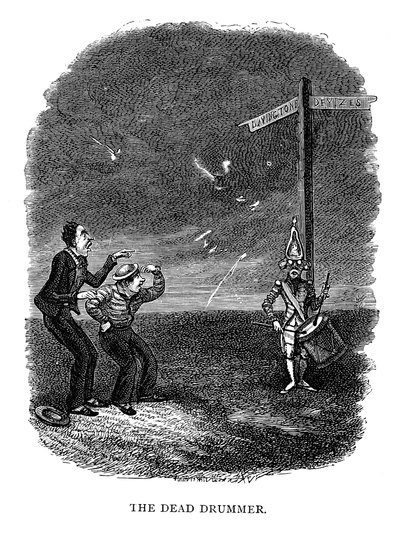 Ölü Davulcu, 1840 by George Cruikshank
