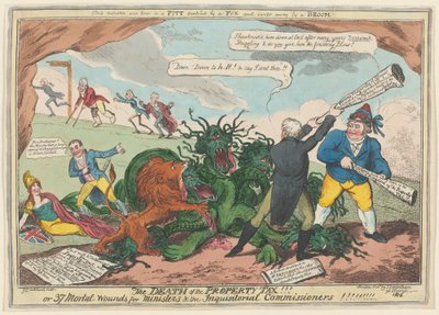 Emlak Vergisinin Ölümü!!! by George Cruikshank