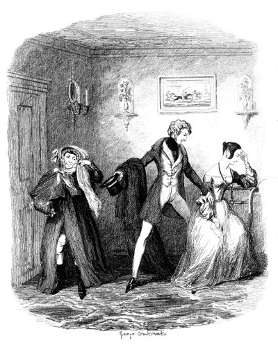 Kaçış, 19. yüzyılın ortaları by George Cruikshank