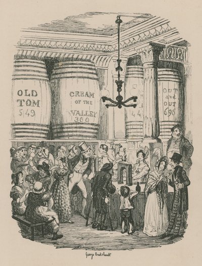 Cin Dükkanı by George Cruikshank