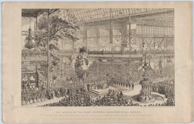 Tüm Ulusların Büyük Sanayi Sergisinin Açılışı, En Merhametli Majesteleri tarafından..., 1851. by George Cruikshank