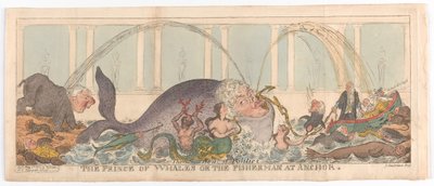 Balinaların Prensi veya Balıkçı, 1 Mayıs 1812. by George Cruikshank