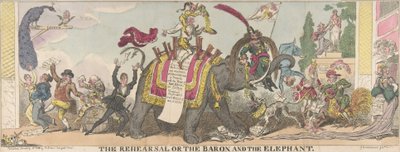 Prova veya Baron ve Fil, 1 Ocak 1812., 1 Ocak 1812. by George Cruikshank