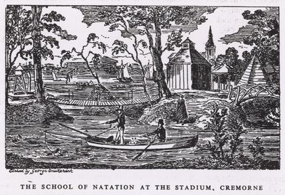 Stadyumda Milli Eğitim Okulu, Cremorne Bahçeleri by George Cruikshank