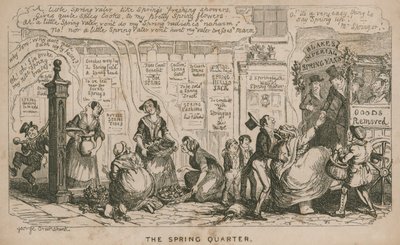 ಸ್ಪ್ರಿಂಗ್ ಕ್ವಾರ್ಟರ್; ಕಾರ್ಟೂನ್ ಟರ್ಕಿ by George Cruikshank