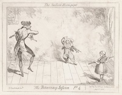 Dans dersi: denizci boru by George Cruikshank
