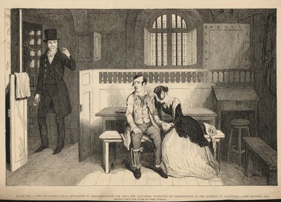 Sarhoşun oğlu ömür boyu nakliye cezasına çarptırıldı by George Cruikshank