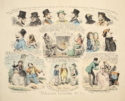 Tütün Yaprakları No. 1, pub. 1851. by George Cruikshank
