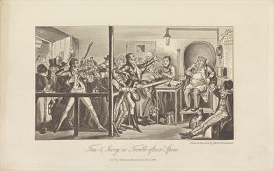Tom ve Jerry Bir Çılgınlığın Ardından Başları Belada by George Cruikshank