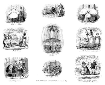 Çeşitli Karikatürler, 1829. by George Cruikshank