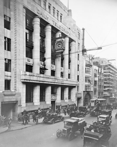 Daily Telegraph binası, Fleet Street, Westminster Şehri, Londra, 1930