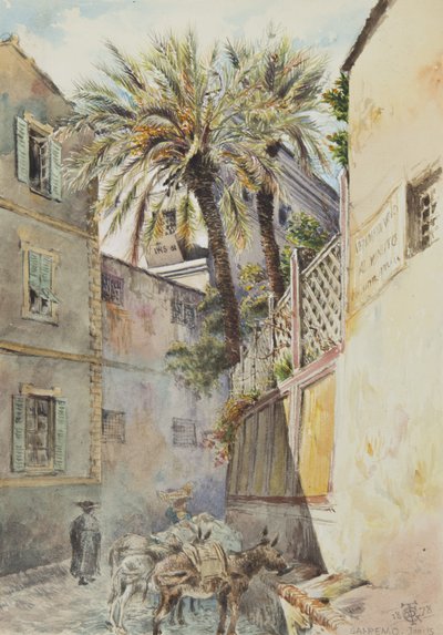 San Remo, 15 Ocak 1878 (kağıt üzerinde wc) by George Douglas Tinling