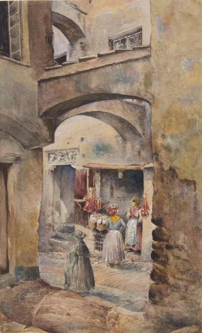 San Remo, 3 Ocak 1878 (kağıt üzerinde wc) by George Douglas Tinling