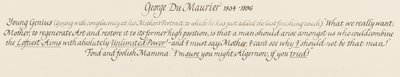 Algernon, Genç Bir Dahi ve Sevecen ve Aptal Annesi, 1879 by George du Maurier