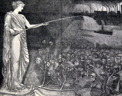 Yoksullar için bir teselli olarak görülen tütün, 1869 by George du Maurier