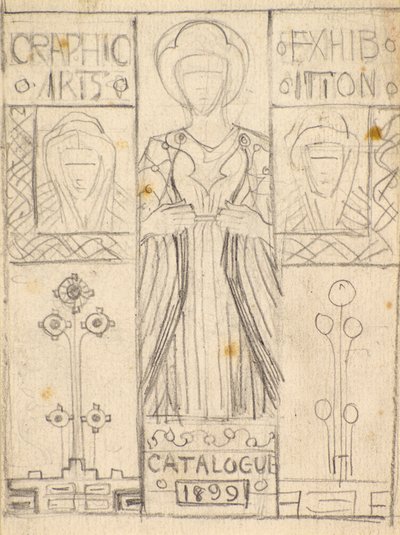 Dundee Grafik Sanatlar Derneği Katalog Kapağı için Tasarım [Pencil] by George Dutch Davidson