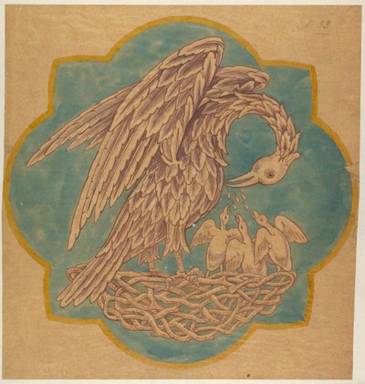 Başörtüsü Dekorasyonu veya Boyalı Duvar için Çizim by George Edmund Street