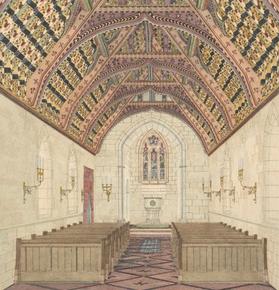 Kilise İçi İçin Perspektif by George Edmund Street