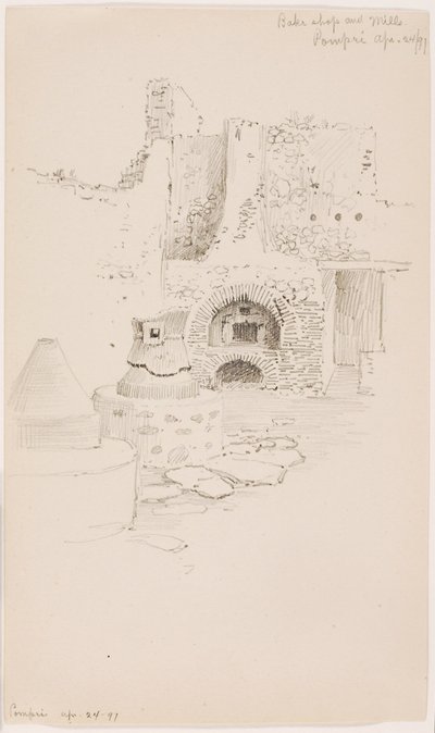 Bake Shop ve Değirmenler, Pompei by George Elbert Burr
