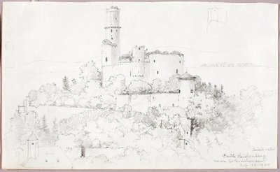 Reichenberg Kalesi, St. Goarshausen yakınında by George Elbert Burr