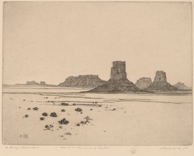 Buttes Ülkesinde Şafak by George Elbert Burr
