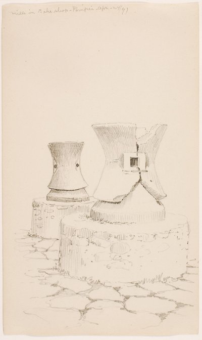 Fırın Dükkanındaki Değirmenler--Pompei by George Elbert Burr