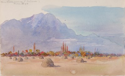 Villeneuve yakınlarında, Suisse, 1898. by George Elbert Burr