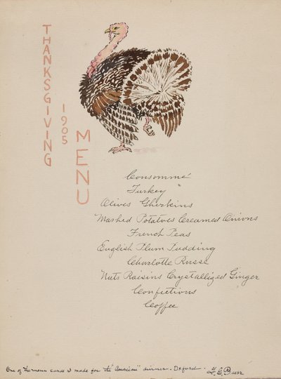 Şükran Günü Menüsü by George Elbert Burr