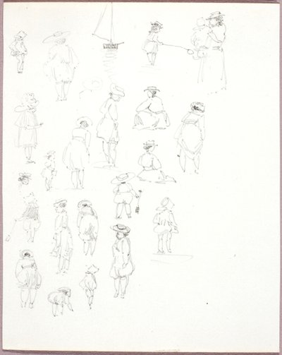 İsimsiz--Arkadan Figür Çalışmaları by George Elbert Burr