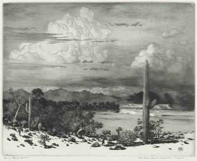 Verde Nehri, Apache Rezervasyonu, Arizona by George Elbert Burr