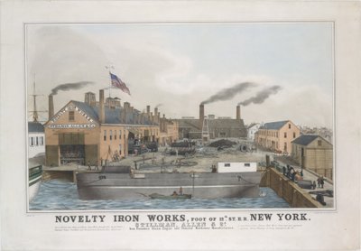 Yenilik Demir işleri, Foot of 12th St. E.R. New York. Stillman, Allen & Co., Iron Founder..., 1841-44. by George Endicott