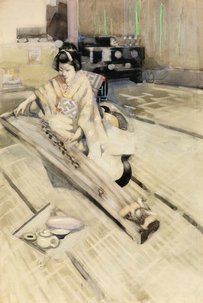 Koto Oyuncusu, Tokyo by George F. Henry