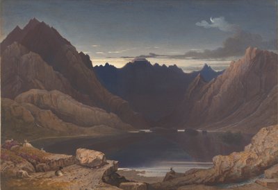 Loch Coruisk, Skye Adası, Şafak by George Fennell Robson