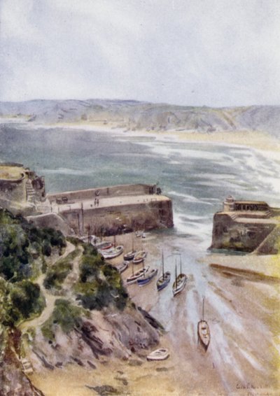 Newquay (renkli taş) by George Franck Nicholls