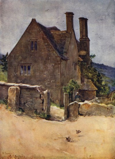 Eski Ev, Kar Fırtınası by George Franck Nicholls